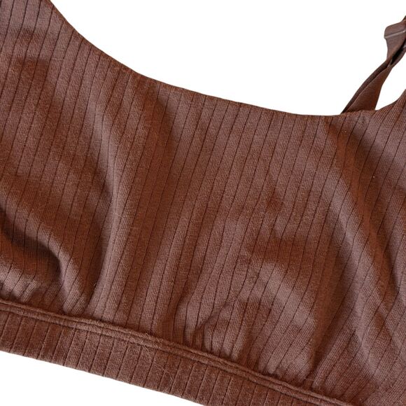 Knix Rib Scoop Bralette Bra Espresso Limited Edition Brown S - Picture 6 of 8